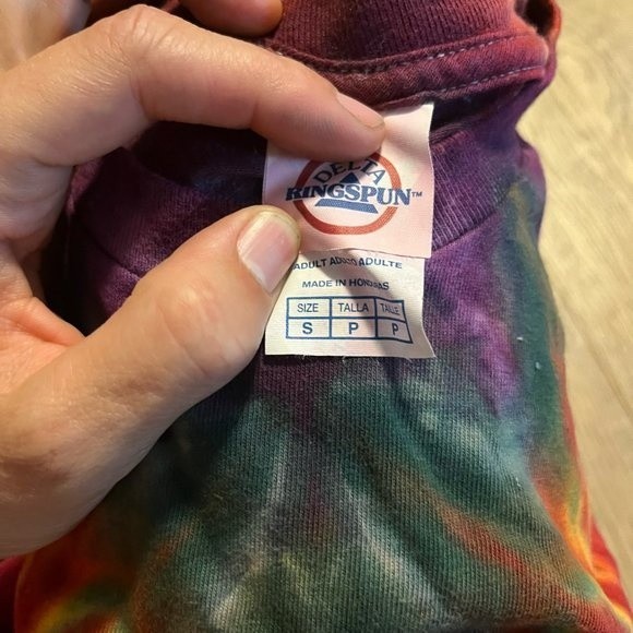 Handmade Mirrored Crumple Tie-Dye T-Shirt - Picture 3 of 3